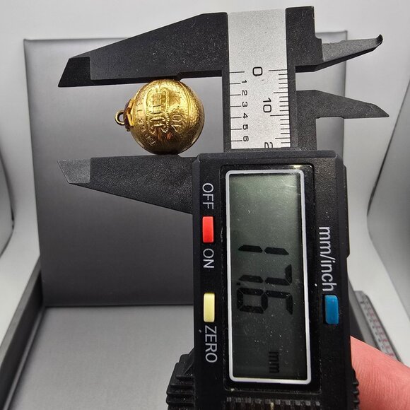 VTG 1940s 10k Gold Filled Nebraska Free Throw Basketball Pendant Sports Charm - Picture 12 of 13